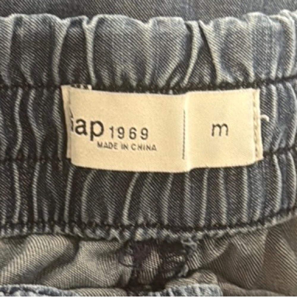 Casual Blue Elastic Waist Jogger Pants - Picture 6 of 7